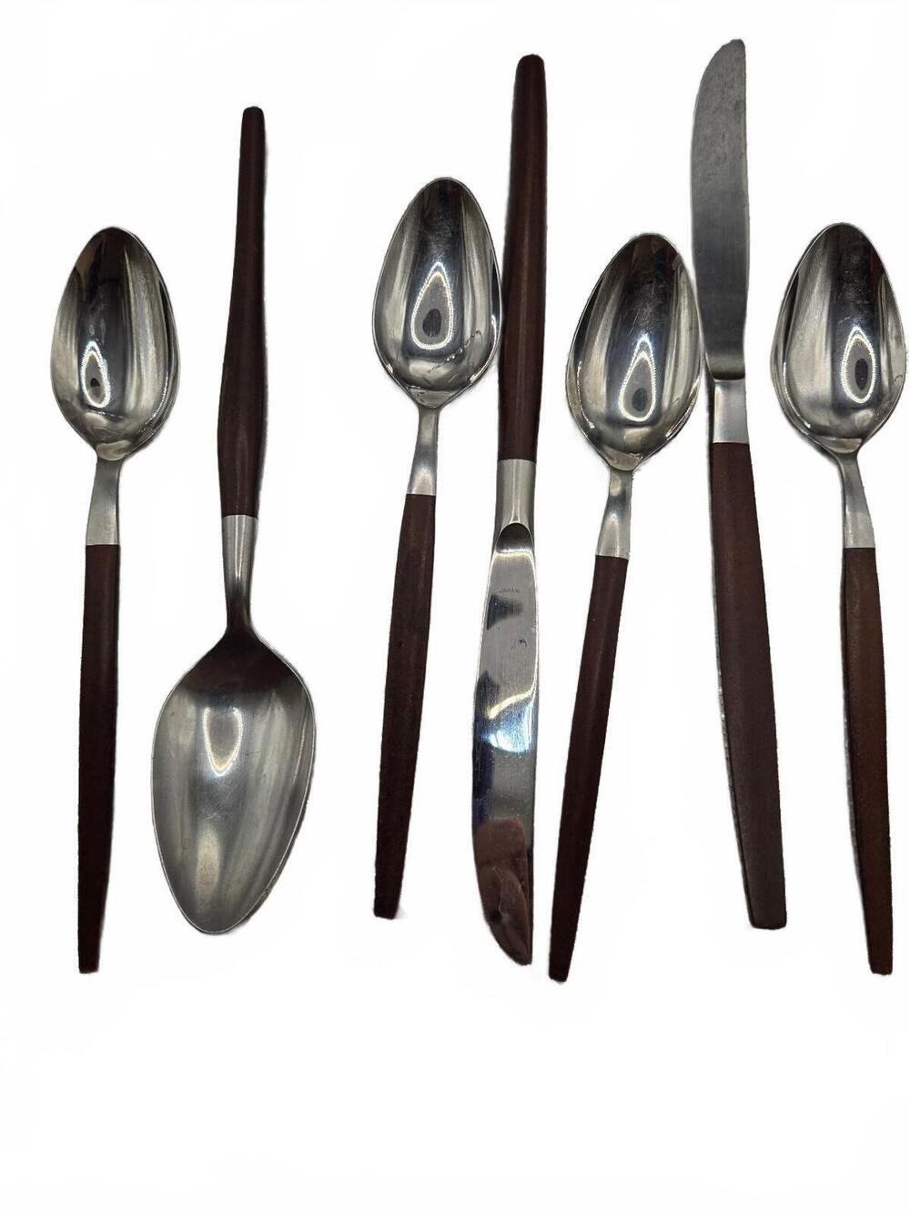 MCM 7 Pieces Epic Interpur (ECKO Eterna) Canoe / Muffin Stainless Flatware